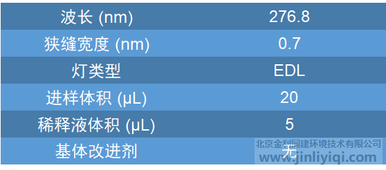 儀器測試參數